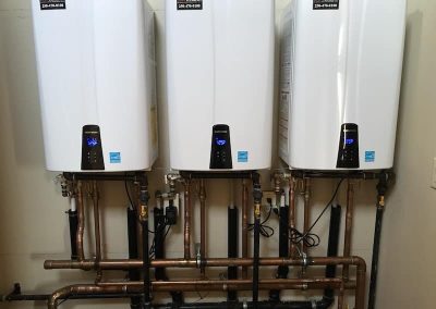 3 tankless water heaters